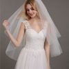 Accessories BABARONI | Voiles De Mariage En Tulle A Deux Couches Veil01