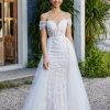 Robes De Soiree BABARONI | Robe De Soiree En Tulle Fourreau A Bretelles Spaghetti Ivoire