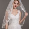 Accessories BABARONI | Voiles De Mariage En Tulle Avec Applique Veil03